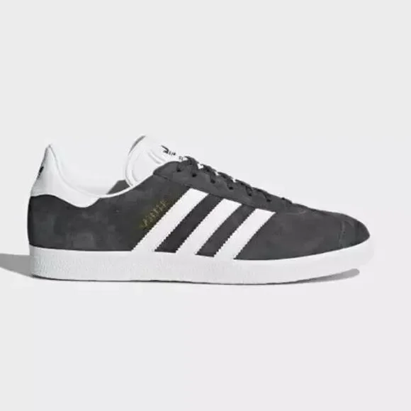 New Adidas Originals Grey & White Gazelle Shoes (BB5480) Mens 7 US 40 EUR 8 WMNS - Picture 1 of 7